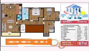 Nov četvorosoban stan-90m2 Futoški put