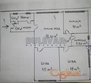 Na prodaju stan 75m2 u samom centru