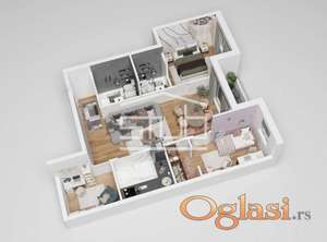 Novogradnja, lux 3.0 stan, Zvezdara, Mirjevo, Prodaja! ID#1482