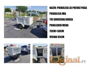 Prikolica za prevoz pasa