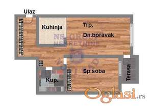 Dvosoban stan na Grbavici, 47m2