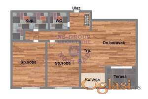 Trosoban stan na Telepu