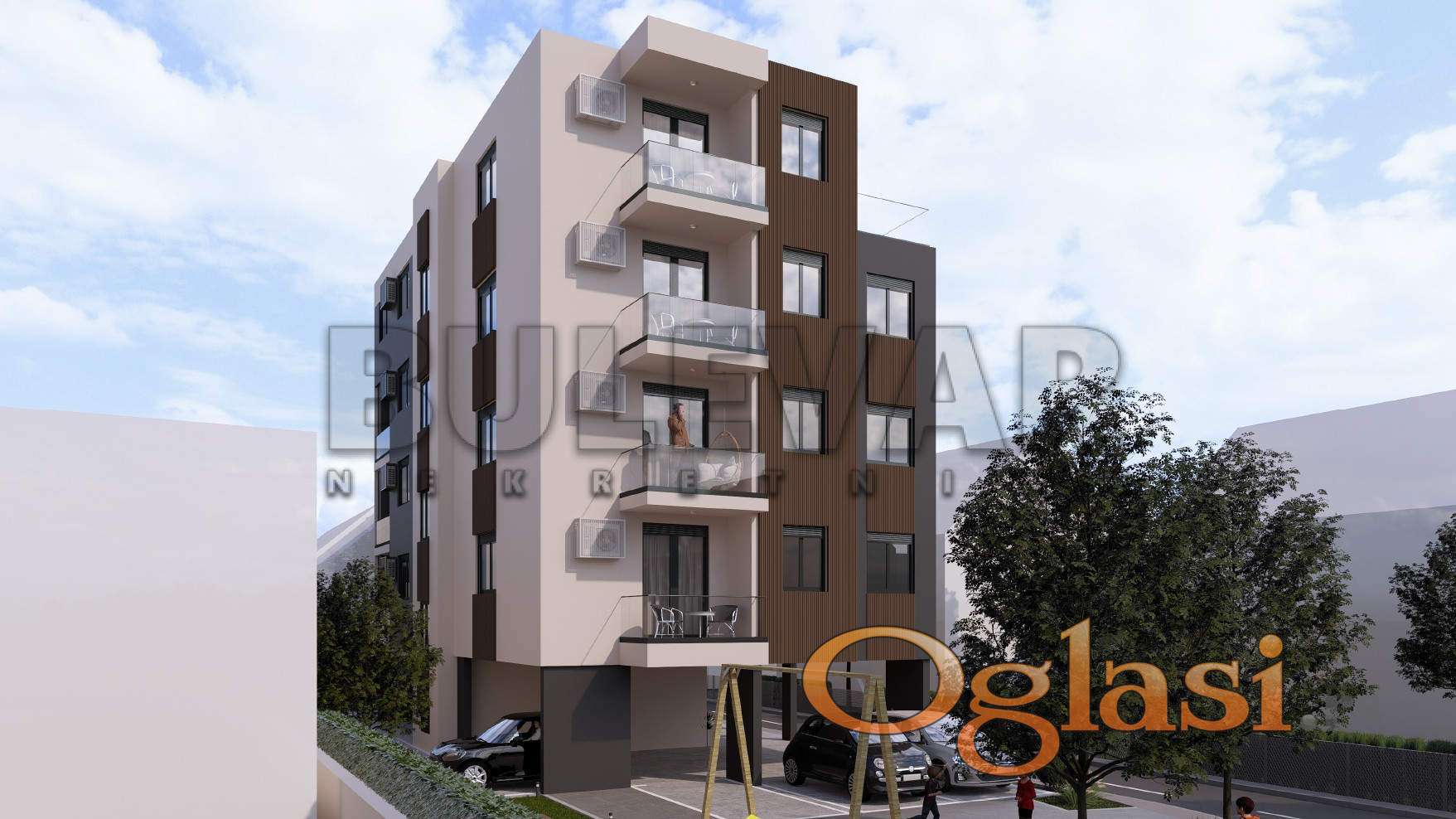 Novogradnja, Dvosoban, Pantelej, Parking, PDV, lift — fotografija