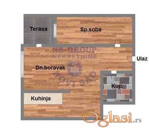 ODLICAN DVOSOBAN U KOMPLEKSU ZATVORENOG TIPA!