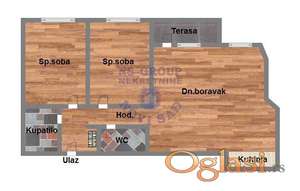 Trosoban stan u izgradnji, 63m2, Grbavica