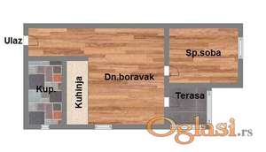 Jednoiposoban stan u izgradnji 35m2