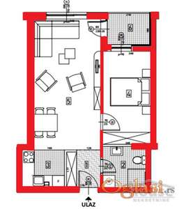 STAN - NOVI SAD - TELEP - 46m2 - 106650 evra