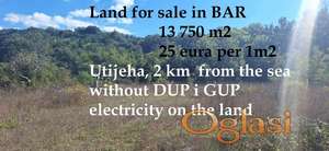 Zemljište u Utjehe - 13.750 m2