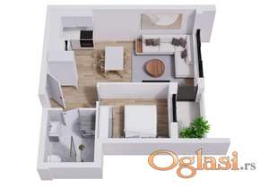 Bulevar Patrijarha Pavla,dvosoban,izgradnja