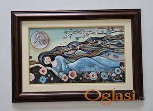 Ulje na platnu - San u prirodi, prelepa slika!