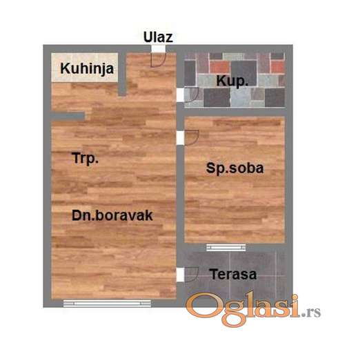Jednoiposoban stan u izgradnji -