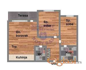 Trosoban 56m2 Bulevar Patrijarha Pavla