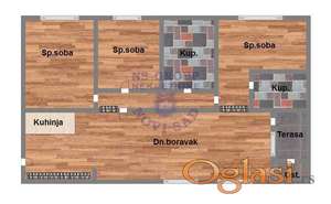 Četvorosoban 89m2 Podbara