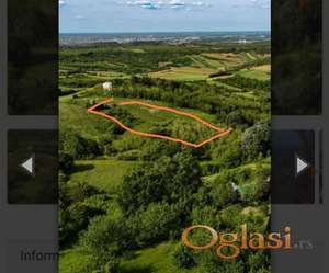 Predivan gradjevinski plac uz nacionalni park Fruska gora 10 min od Novog sada
