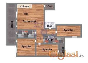 Cetvorosoban stan na Telepu,105m2