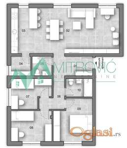 Poslovni apartman sa krovnom terasom i parkingom, 84m² (Šifra:1004544)