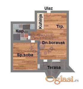 Dvosoban stan na Telepu, 39m2