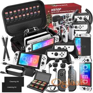 Nintendo Switch OLED 22/1 set za konzolu i torba za nošenje