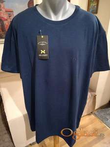 Odlicna muska pamucna majica No Copy u velikom broju 7XL 8XL Teget Novo