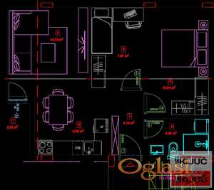 ADICE, 52m2, Dvoiposoban sa pdv