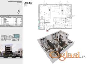 NOVI SAD - TELEP SEVERNI - 69.05 m2