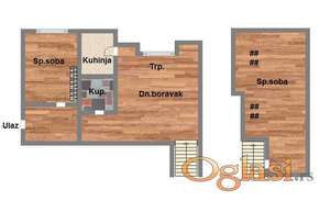 Dvoiposoban stan u izgradnji, 54m2, Detelinara Novi Sad