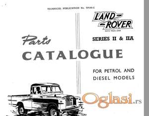 Land Rover II - IIA serija - Katalog delova