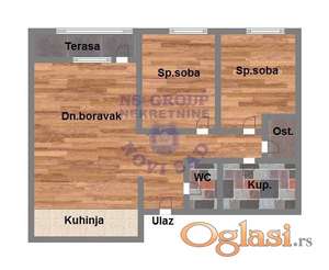 Trosoban stan- Bulevar patrijarha Pavla!