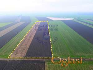 560699-Fantastičan građevinski plac u Rumenci na izlazu prema Kisaču.