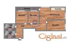 544152 - 84m2 - Odličan porodičan stan - Bul. Pat. Pavla