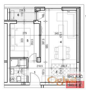 ADICE, 42m2, Dvosoban sa pdv