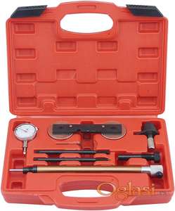 Alat za zupčenje motora VAG 1.2, 1.4,1.6 tsi, tfsi  Modeli vozila:  Audi: A1/A1 Sportback (8XA/8X1)(10-15), A3/A3 Sportback (8PA/8P1), S1/S1 Sportback (8XA/8X1) VW: Beetle/Coccinelle/Maggiolino (5C1/5C7), CC (358), Eos (1F7/1F8), Golf Plus (521/5M1), Golf V/Estate (1K1/1K5), Golf VI Estate (AJ5), Golf VI/Cabrio(5K1), Jetta (162/1K2)(05-14), Jetta (163)(14-), Passat (362/365), Passat (3C2/3C5), Passat CC (357), Polo (6R1), Polo (9N1/9N2/9N3), Scirocco (137), Scirocco (138)(14-), Sharan (7N1), Tiguan (5N1/5N2), Touran (1T1/1T2/1T3) Seat: 1.4 TSI Alhambra, 1.2 1.4 TSI Altea/Altea XL, 1.2 1.4 TSI Ibiza mk5/Cordoba, 1.2 1.4 TSI Leon, 1.2 1.4 TSI Toledo Skoda: 1.2 1.4 TSI Fabia II , 1.2 .4 1.4 TSI Octavia II /Octavia Combi, 1.2 1.4 TSI Rapid Spaceback/ Rapaid, 1.2 TSI Roomster, 1.2 TSI Roomster Praktik , 1.4 TSI Superb II, 1.2 1.4 TSI Yeti Kod motora:  1.2 TSi, 1.2 TFSI – CBZA, CBZB, CBZC 1.4FSi – AXU, BKG, BLN 1.4 TSi, 1.4TFSi – BLG, BMY, BWK, CAVA, CAVB, CAVC, CAVD, CAVE, CAVF, CAXA, CAXC, CDGA, CSMA 1.6FSi – BAG, BLF, BLP, BTS. ОЕМ broj alata: T10170, T10171A, T40011, T10340, T10414 Ukoliko zelite da porucite Posaljite poruku 1 Ime i prezime 2 Ulica i broj 3 Mesto i postanski broj 4 Broj telefona za kontakt