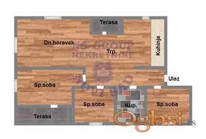 Troiposoban stan na Adicama 63m2