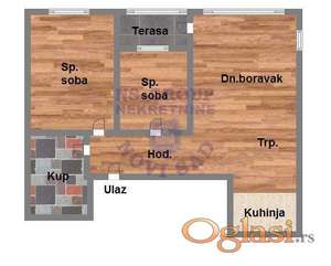 Trosoban 56m2 Somborska Rampa
