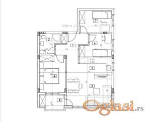 Novi Sad - Adice - četvorosoban stan 62m2 - u izgradnji - 126170 eura sa PDV-om