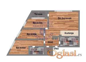 Četvorosoban stan u izgradnji na Telepu