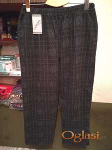 Nove zenske pantalone za punije dame Cadoro Crne 4XL Zimske Novo