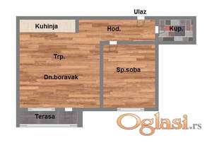 Dvosoban stan u izgradnji na Salajci