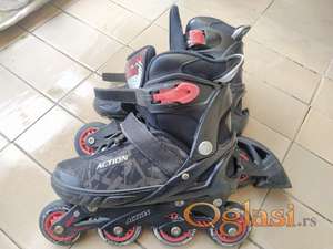 Roleri 37-39 broj, crna boja