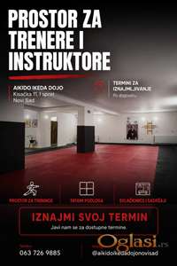 Iznajmljivanje termina za treninge u sali – NOVI SAD