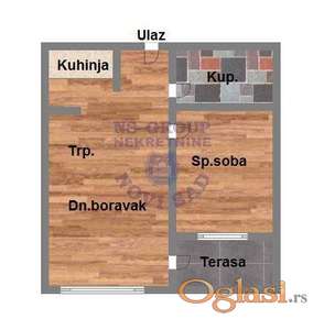 Jednoiposoban 38m2 Bulevar Patrijarha Pavla