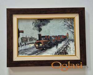 Ulje na lesonitu - Lokomotiva, prelepo!