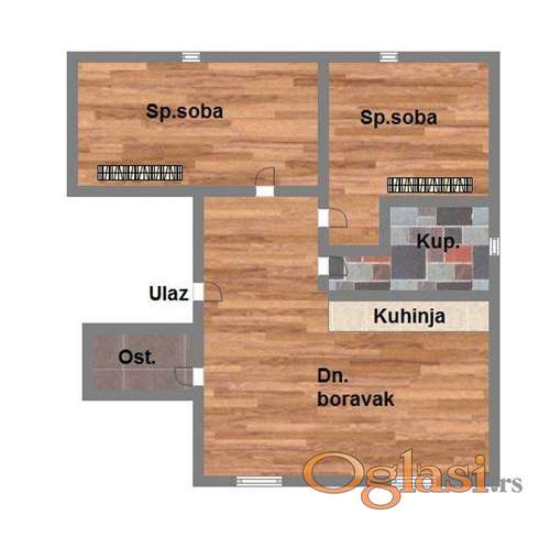 Trosoban stan u izgradnji, odličan raspored, cena sa PDV-om.