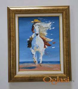 Ulje na platnu - Kralj obale, prelepa slika!