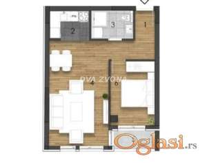 NOVA STAMBENA ZGRADA NA TELEPU-DVOSOBAN STAN 45.35 m2