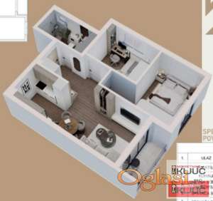 BLIZINA LIPOV GAJA, 57m2, Dvoiposoban sa pdv