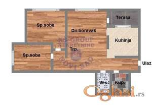 Dvoiposoban stan 67m2 Novo Naselje - Bistrica