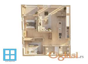 Komforan trosoban stan na Crvenom pevcu