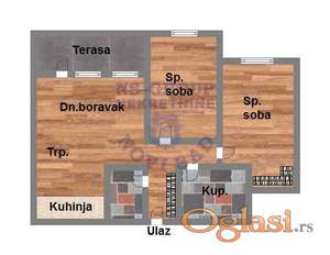 Trosoban stan na Sajmu, 67m2