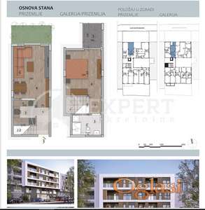 Eksluzivna novogradnja u Čairu, duplex (prizemlje i galerija) trosoban, 53 m2